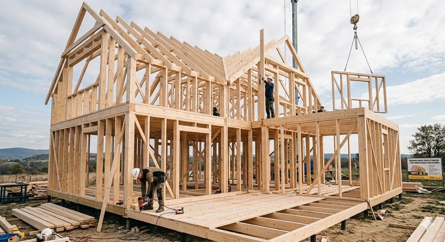 Montaż domu szkieletowego VIDAL